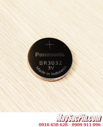 Panasonic BR3032, Pin 3v lithium Panasonic BR3032 (30mmx3.2mm) chính hãng, Xuất xứ Indonesia